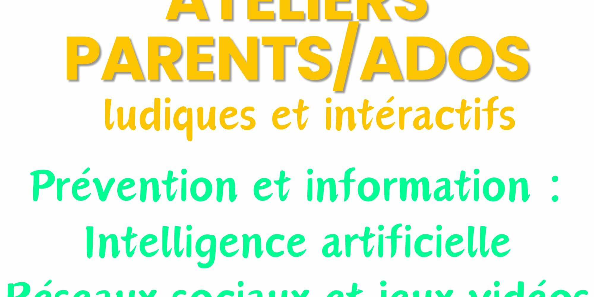 inscription aux ateliers
