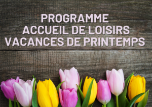 Lire la suite à propos de l’article Programme accueil de loisirs vacances de printemps 2026