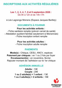 Lire la suite à propos de l’article Prochainement à Léo Lagrange…