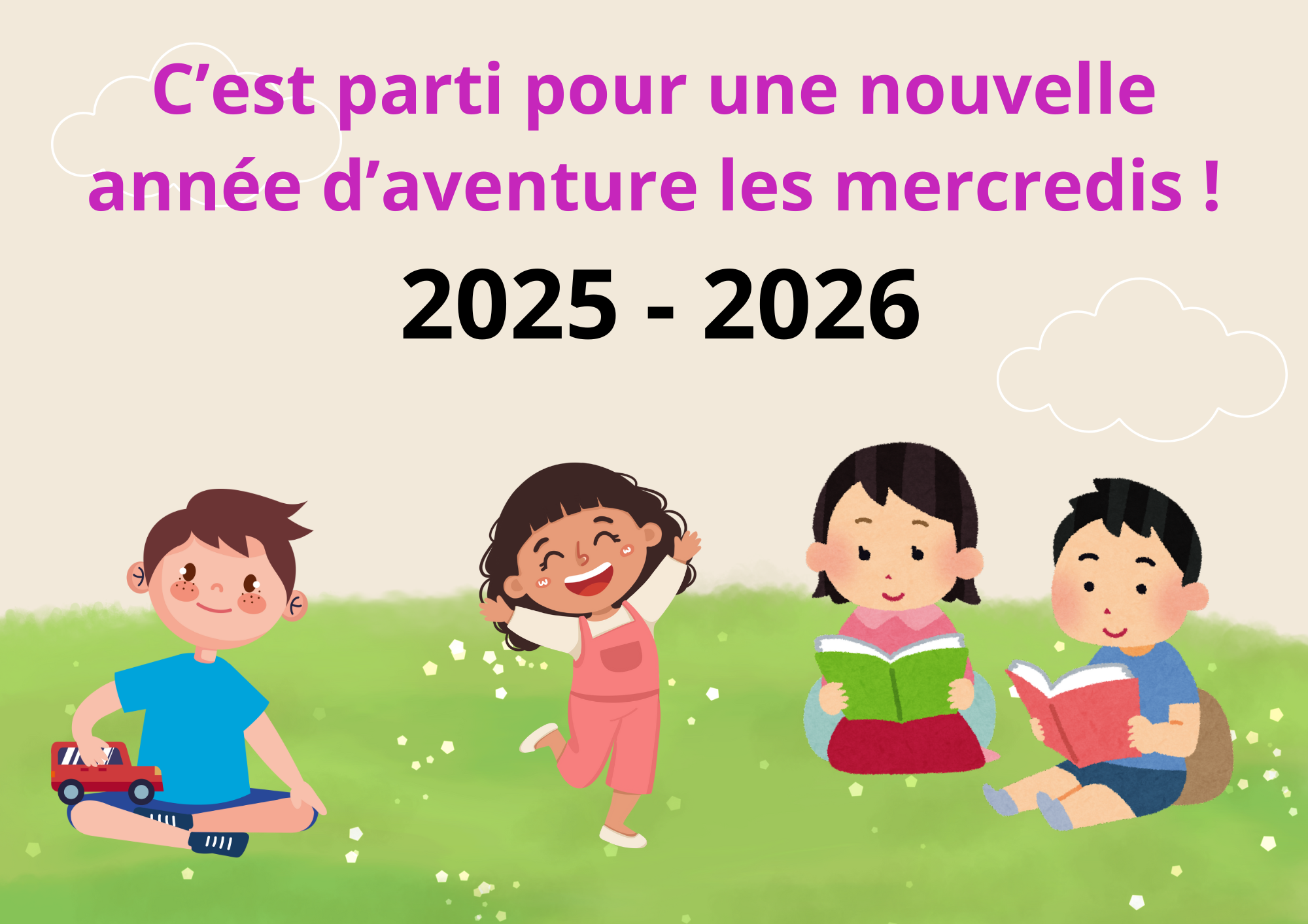 You are currently viewing Ouverture des inscriptions aux Mercredis du 03/09/25 au 17/12/25