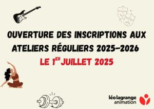 Lire la suite à propos de l’article Ouverture inscriptions activités régulières 2025-2026